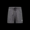 Short de bain MONCLER Noir imprimé monogramme gris all-over