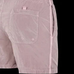 Short de bain STONE ISLAND nylon vieux rose boutons