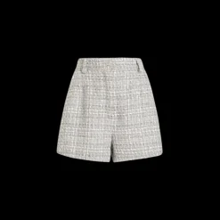 Short DOLCE & GABBANA en tweed lamé bouclé gris argent
