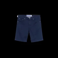 Short JACOB COHEN Nicolas coton bleu marine 5 poches