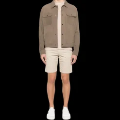 Short JACOB COHEN Nicolas coton beige 5 poches