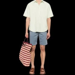 Short JACOB COHEN Nicolas coton bleu clair 5 poches