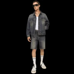 Short jean DOLCE & GABBANA denim stretch délavé bleu clair