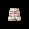 Short MISSONI dentelle viscose lamé zigzag multicolore