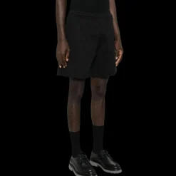Short sport MONCLER Bermuda coton noir logo poche arrière