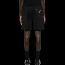 Short sport MONCLER Bermuda coton noir logo poche arrière