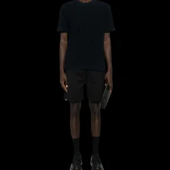 Short sport MONCLER Bermuda coton noir logo poche arrière