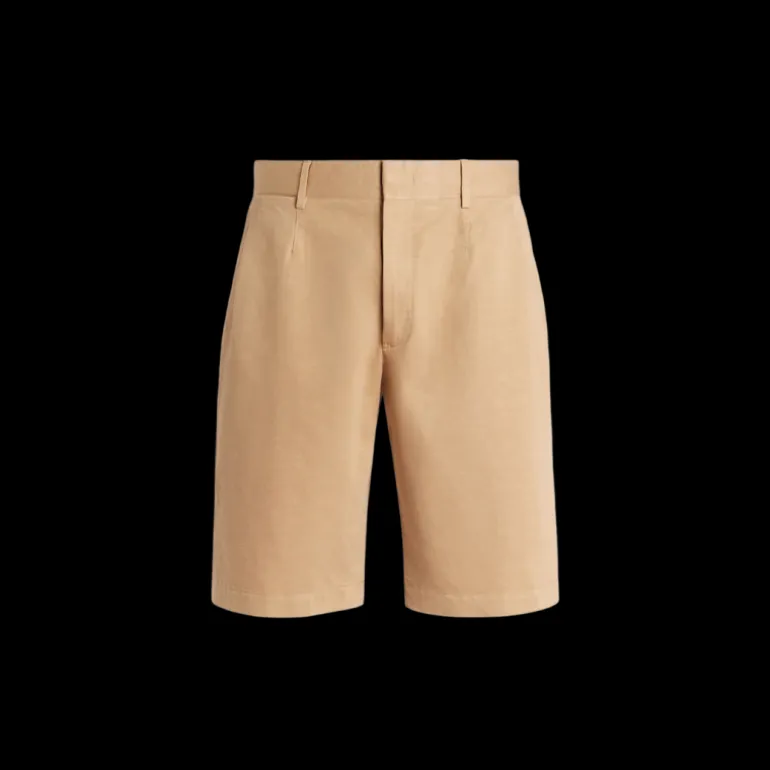 Short ZEGNA Summer Chino coton lin beige clair