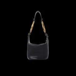 small shoulder SCEAU CUIR NOIR