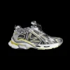 Sneaker BALENCIAGA Runner maille nylon gris jaune blanc