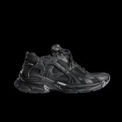 Sneaker BALENCIAGA Runner en maille et nylon noir mat