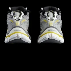 Sneaker BALENCIAGA Runner maille nylon gris jaune blanc
