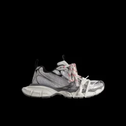 Sneaker BALENCIAGA 3XL maille polyuréthane gris blanc rouge