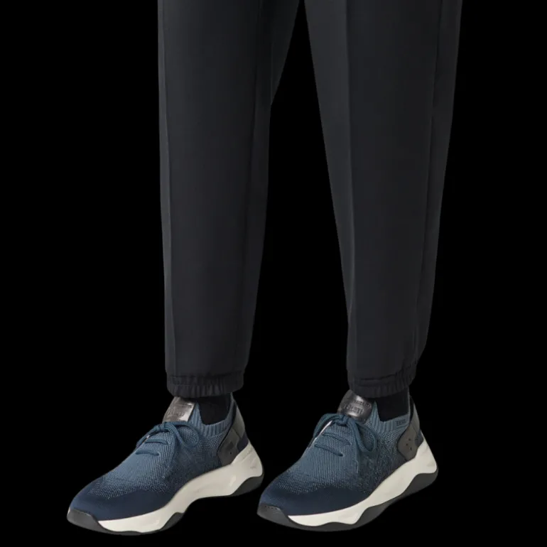 Sneaker basse BERLUTI Shadow maille Scritto bleu deagradé cuir veau