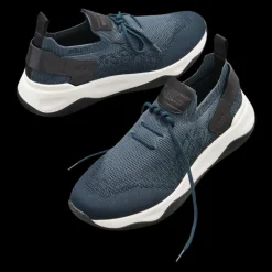 Sneaker basse BERLUTI Shadow maille Scritto bleu deagradé cuir veau