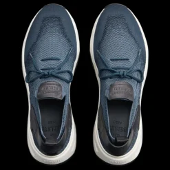 Sneaker basse BERLUTI Shadow maille Scritto bleu deagradé cuir veau