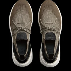 Sneaker basse BERLUTI Shadow maille Scritto kaki cuir veau