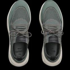 Sneaker basse BERLUTI Shadow maille Scritto vert cuir nubuck