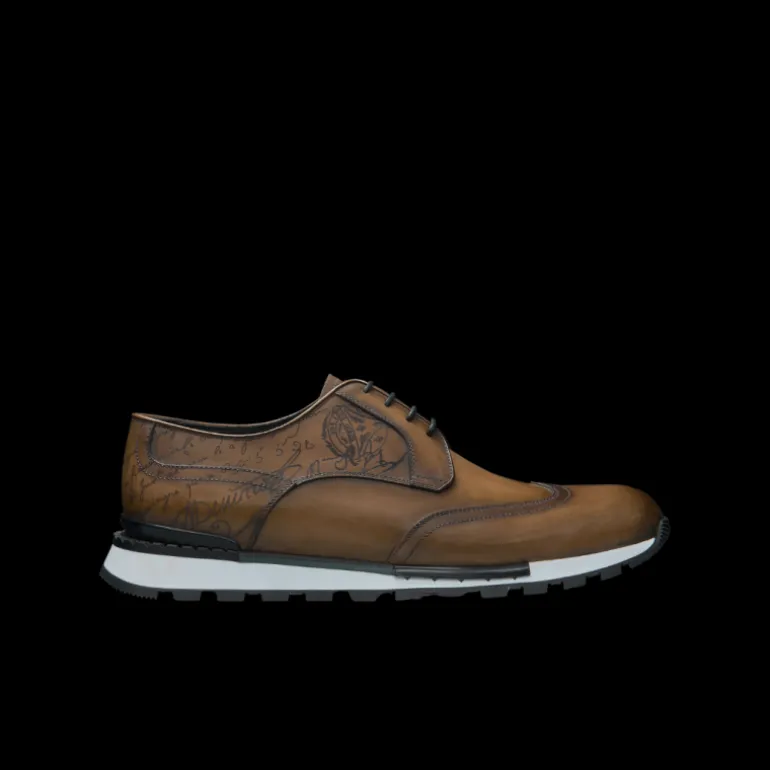 Sneaker BERLUTI Fast Track En Cuir Scritto Olive