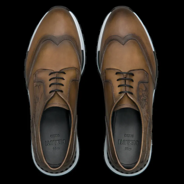 Sneaker BERLUTI Fast Track En Cuir Scritto Olive