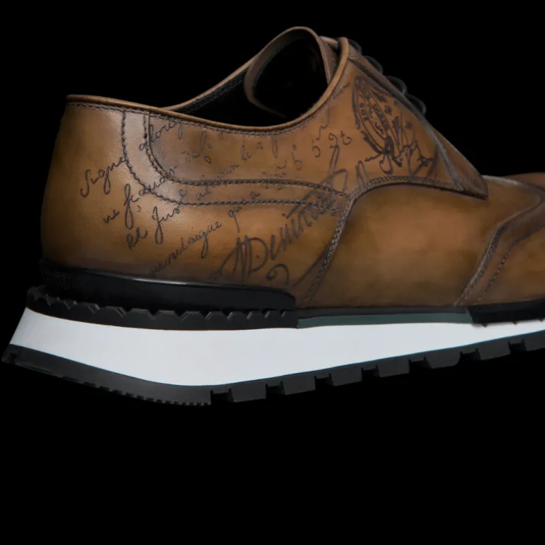 Sneaker BERLUTI Fast Track En Cuir Scritto Olive