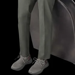 Sneaker BERLUTI Shadow scritto Maille gris anthracite Cuir marron