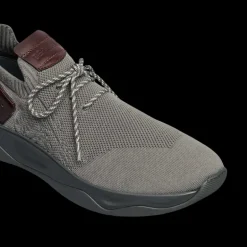 Sneaker BERLUTI Shadow scritto Maille gris anthracite Cuir marron