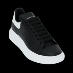 Sneakers ALEXANDER MCQUEEN Oversize cuir noir talon blanc semelle blanche
