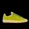 Sneakers baskets LANVIN Curb Lite cuir veau vert Absinthe