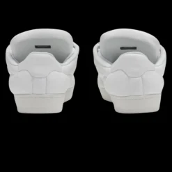 Sneakers baskets LANVIN oversize Curb XL cuir veau blanc