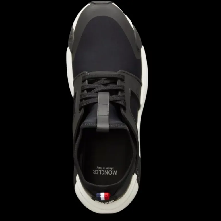 Sneakers baskets MONCLER Lunarove noir semelle blanche