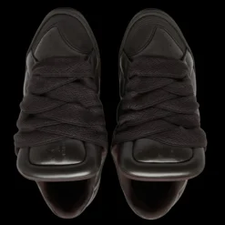 Sneakers basses LANVIN Curb XL cuir marron