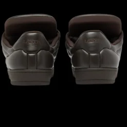 Sneakers basses LANVIN Curb XL cuir marron