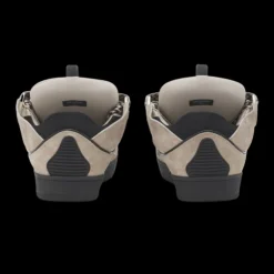 Sneakers LANVIN Curb cuir veau beige noir