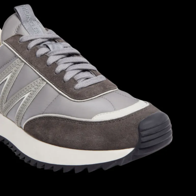 Sneakers MONCLER Pacey low nylon daim gris logo M