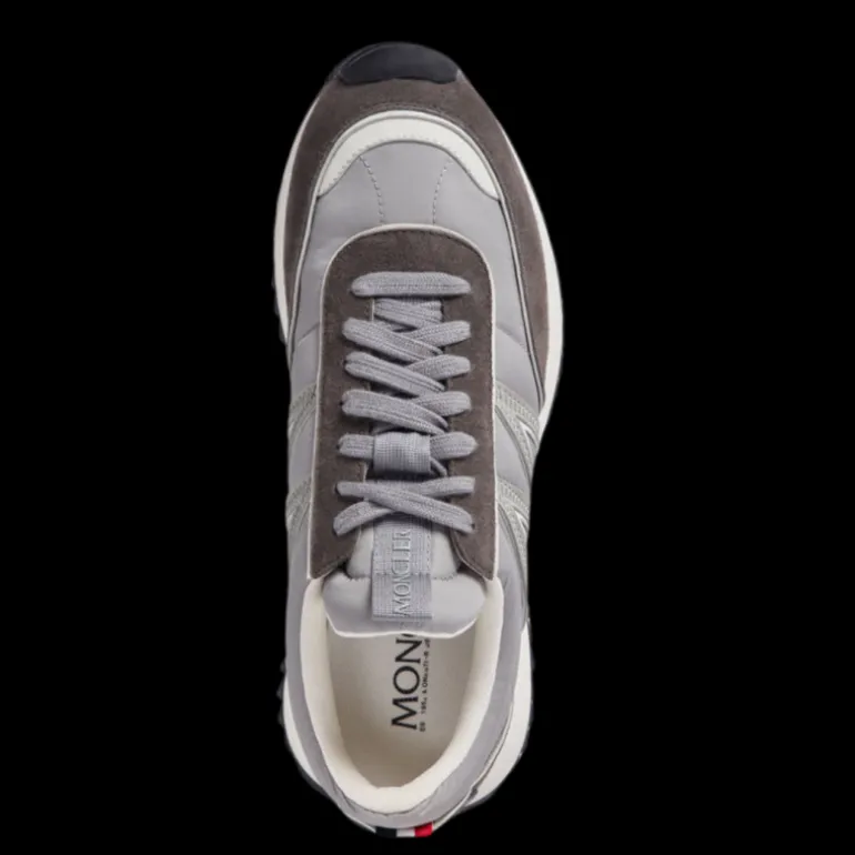 Sneakers MONCLER Pacey low nylon daim gris logo M
