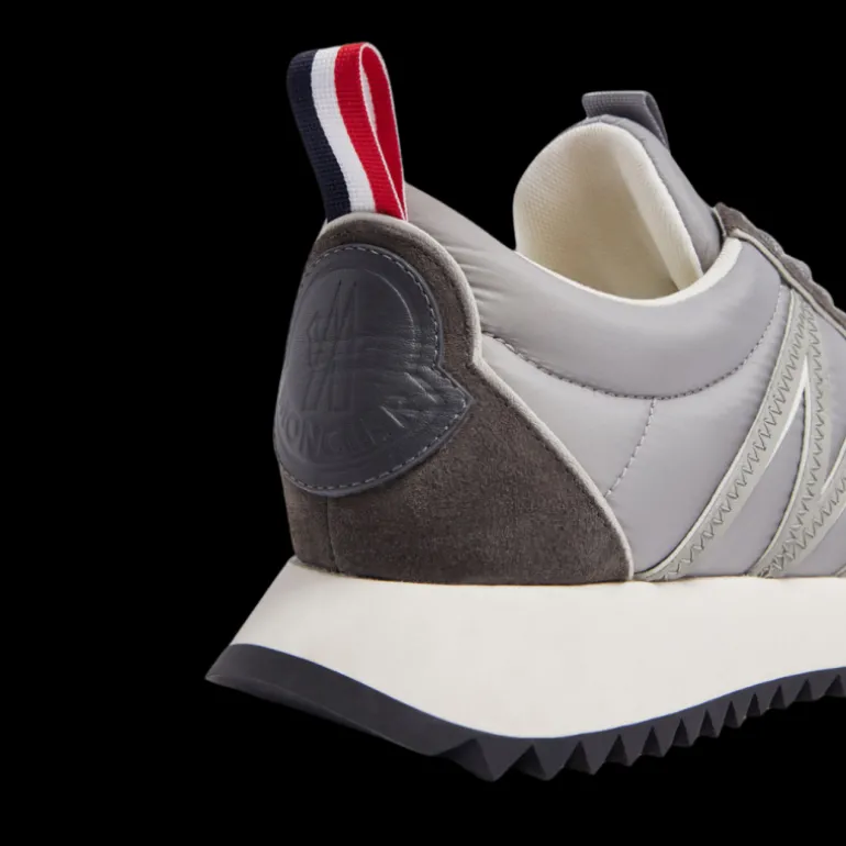 Sneakers MONCLER Pacey low nylon daim gris logo M