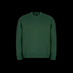 ST-95 Sweat-shirt col rond coton vert