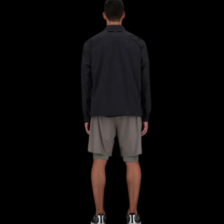 Surchemise à pressions HERNO 2 couches Gore-Tex nylon stretch noir Collection Laminar