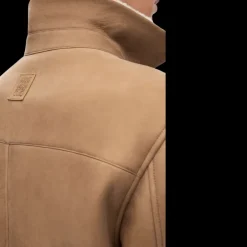 Surchemise LOEWE peau lainée shearling champagne beige