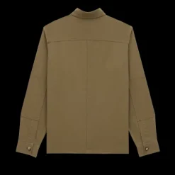 Surchemise SAINT LAURENT sergé de coton kaki poches rabat boutons