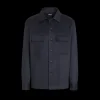 Surchemise ZEGNA Oasi Cachemire Bleu marine Poche plaquée