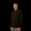 Sweat à capuche CP COMPANY en polaire coton à relief diagonal noir