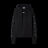 sweat à capuche OFF-WHITE Flèches Diag blanc surpiqures