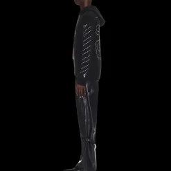 sweat à capuche OFF-WHITE Flèches Diag blanc surpiqures