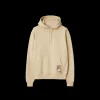 Sweat-shirt à capuche BURBERRY patch étiquette check beige