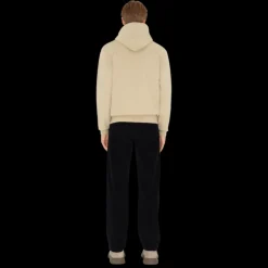 Sweat-shirt à capuche BURBERRY patch étiquette check beige