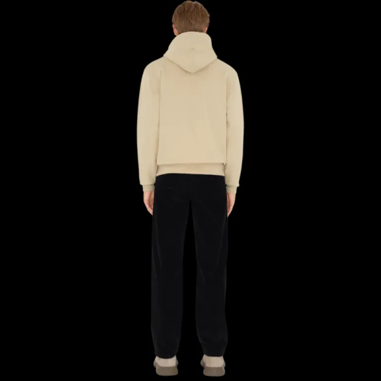 Sweat-shirt à capuche BURBERRY patch étiquette check beige