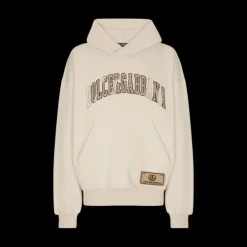 Sweat-shirt à capuche DOLCE & GABBANA Palermo coton beige broderie logo