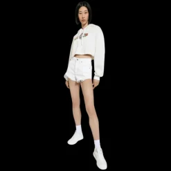 Sweat-shirt à capuche DOLCE & GABBANA jersey coton blanc lettering imprimé fleuri